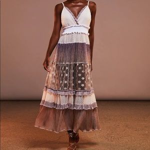 PERFECT CONDITION Plisse Lurex Maxi Dress